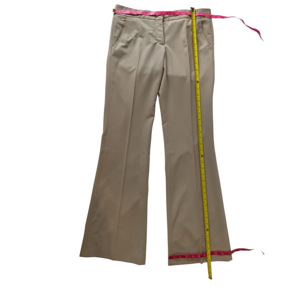BCBGMAXAZRIA Beige Tailored Flare Dress Pants Size 10 - Picture 10 of 10